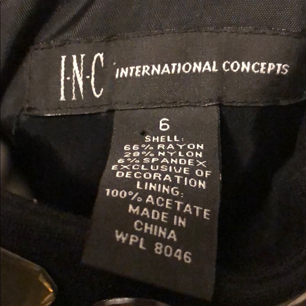 INC Black Shift Dress from Macy’s - Picture 8 of 8